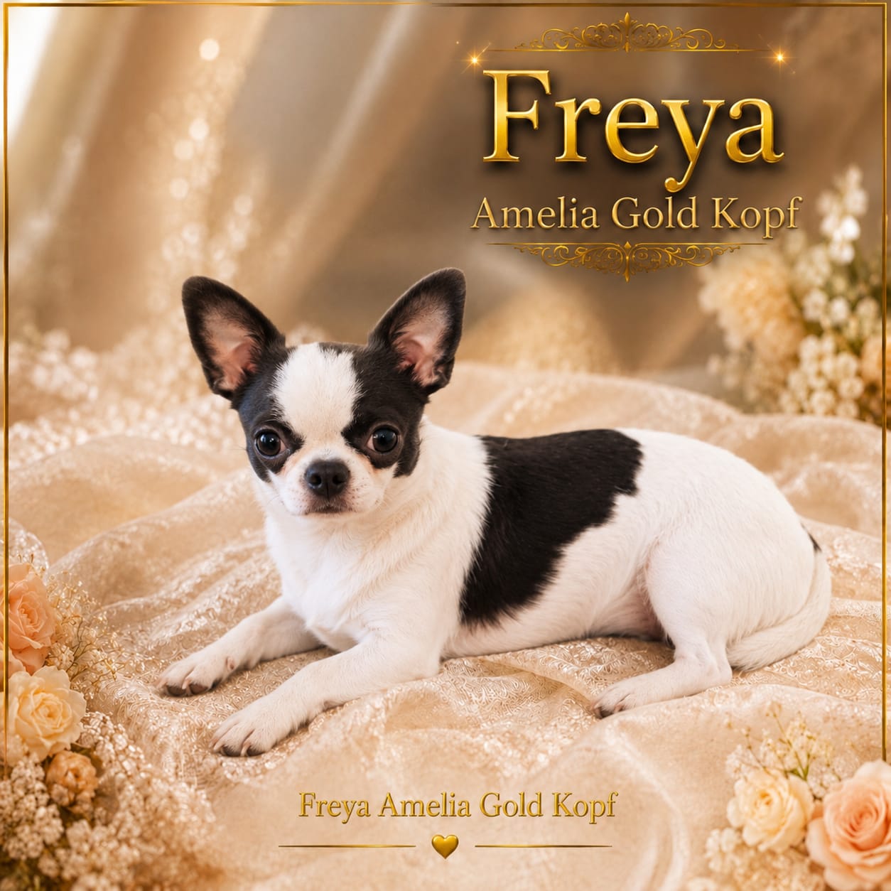 Portrét Freya Amelia Gold Kopf